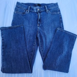 Simply Vera Verawang size 8 crop pants blue stonwash denim